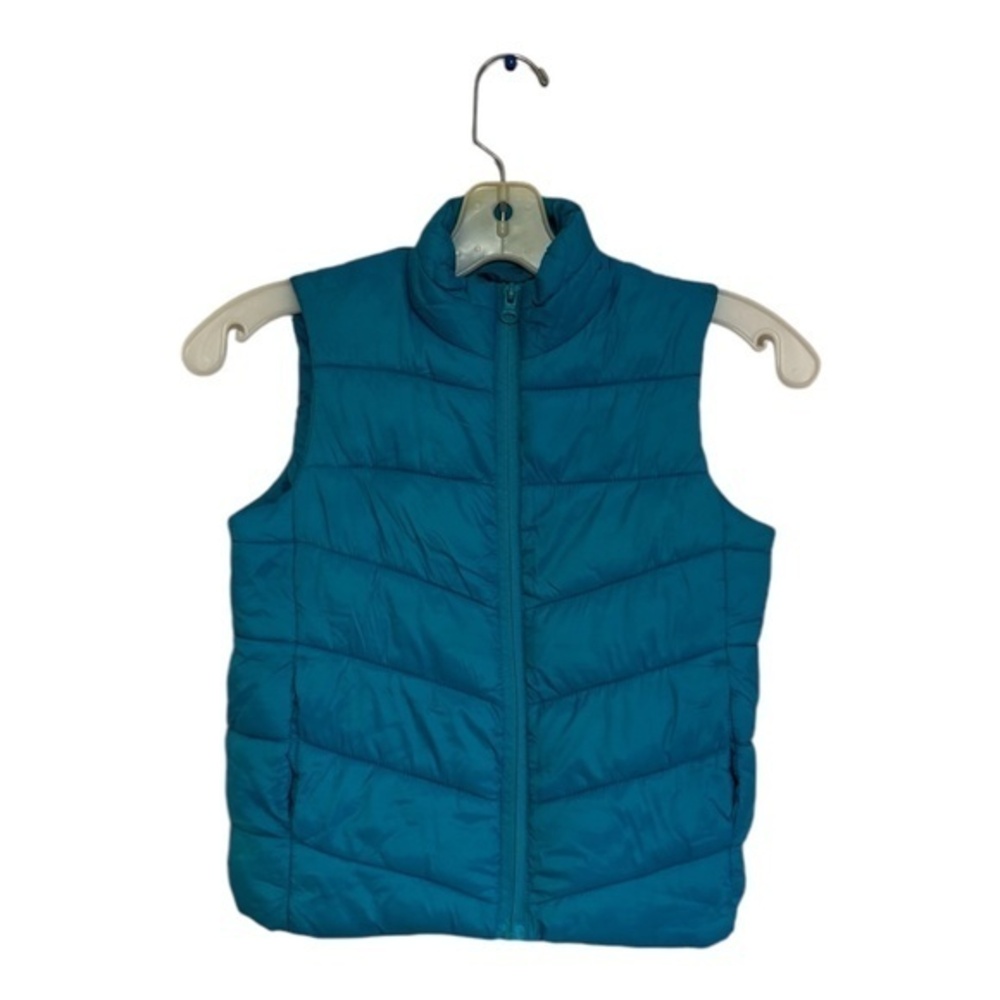 George Toddlers Puffer Vest Turquoise Blue Size 6
